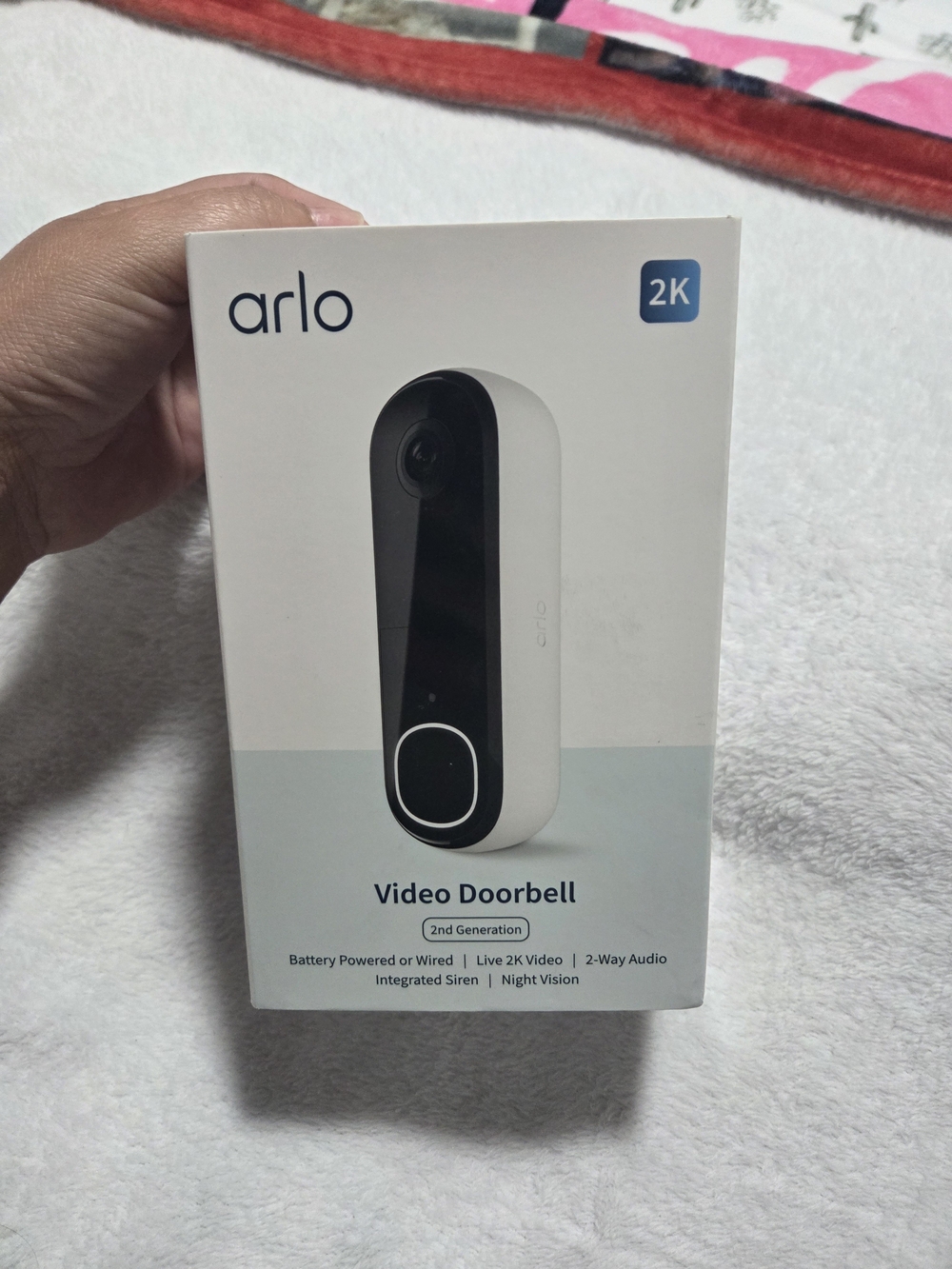 Arlo 2K video timbre (2nd generation, latest version), wireless option or co